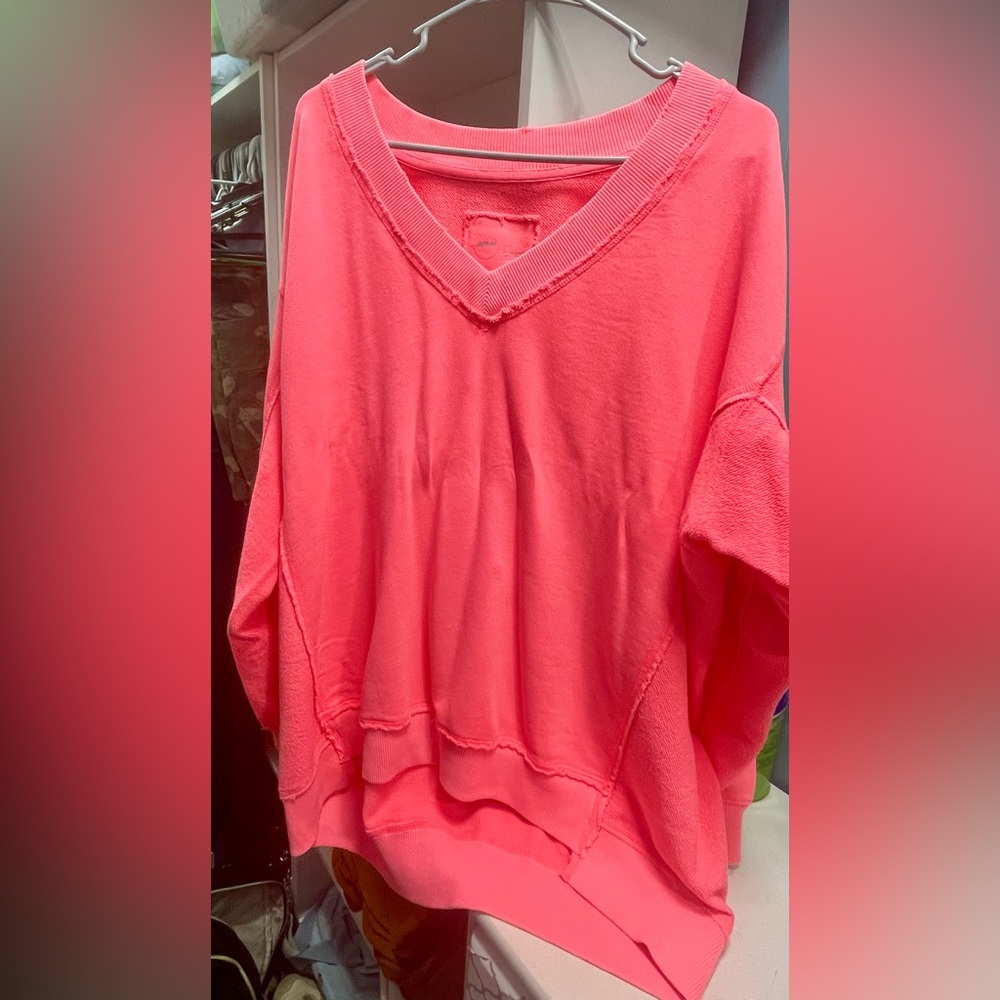 Aerie Bright Pink Knit Top